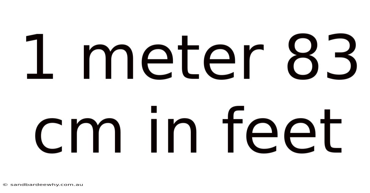 1 Meter 83 Cm In Feet