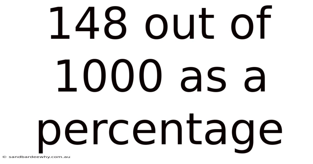 148 Out Of 1000 As A Percentage