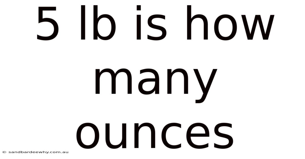 5 Lb Is How Many Ounces