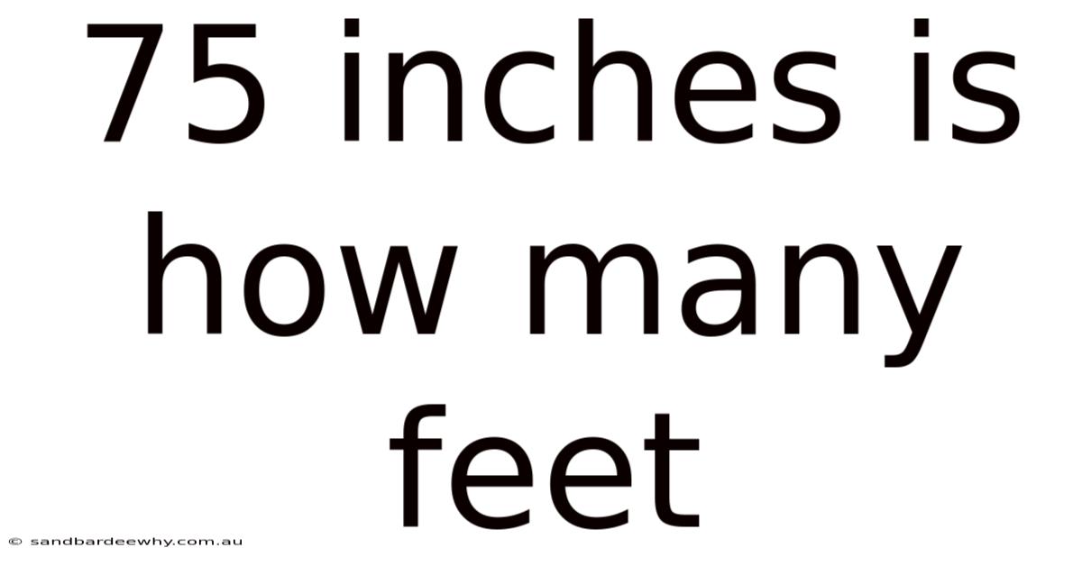 75 Inches Is How Many Feet