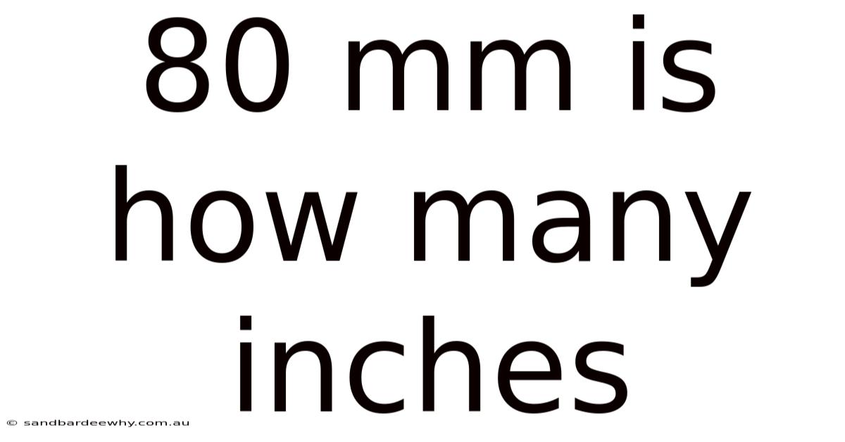 80 Mm Is How Many Inches