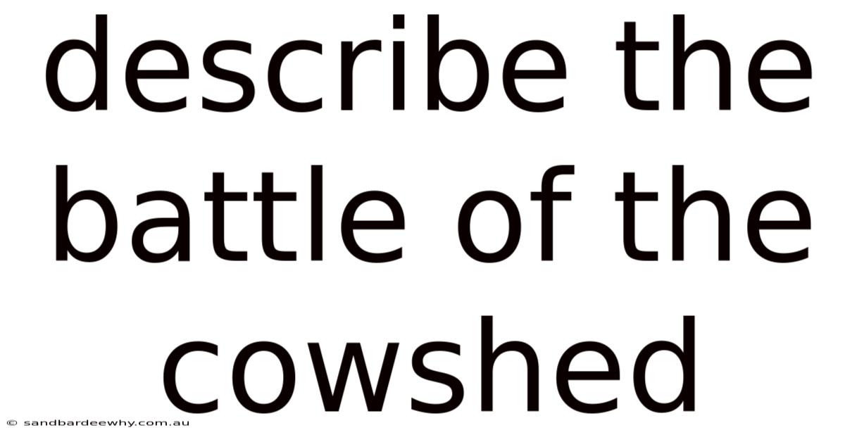 Describe The Battle Of The Cowshed