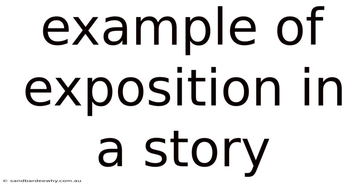 Example Of Exposition In A Story