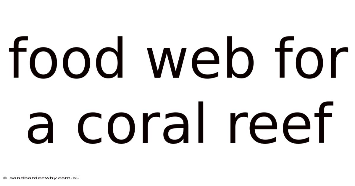 Food Web For A Coral Reef