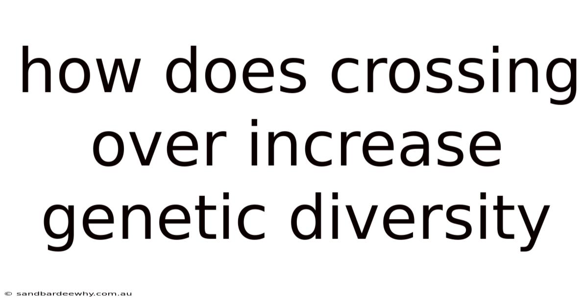 How Does Crossing Over Increase Genetic Diversity