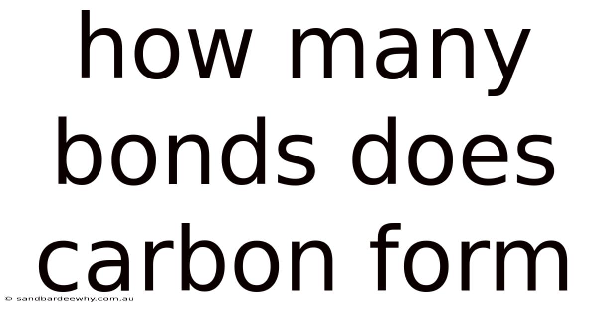 How Many Bonds Does Carbon Form