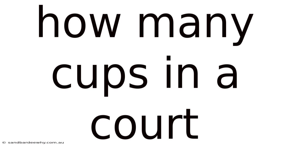 How Many Cups In A Court