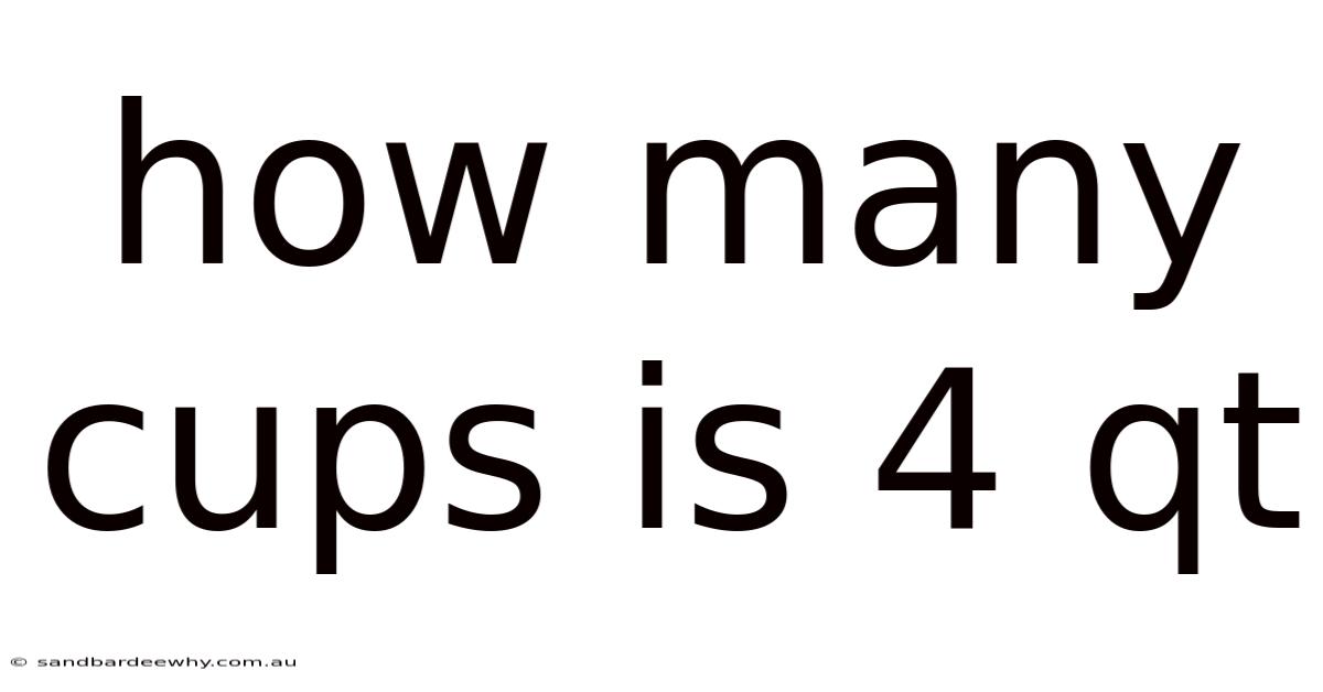 How Many Cups Is 4 Qt