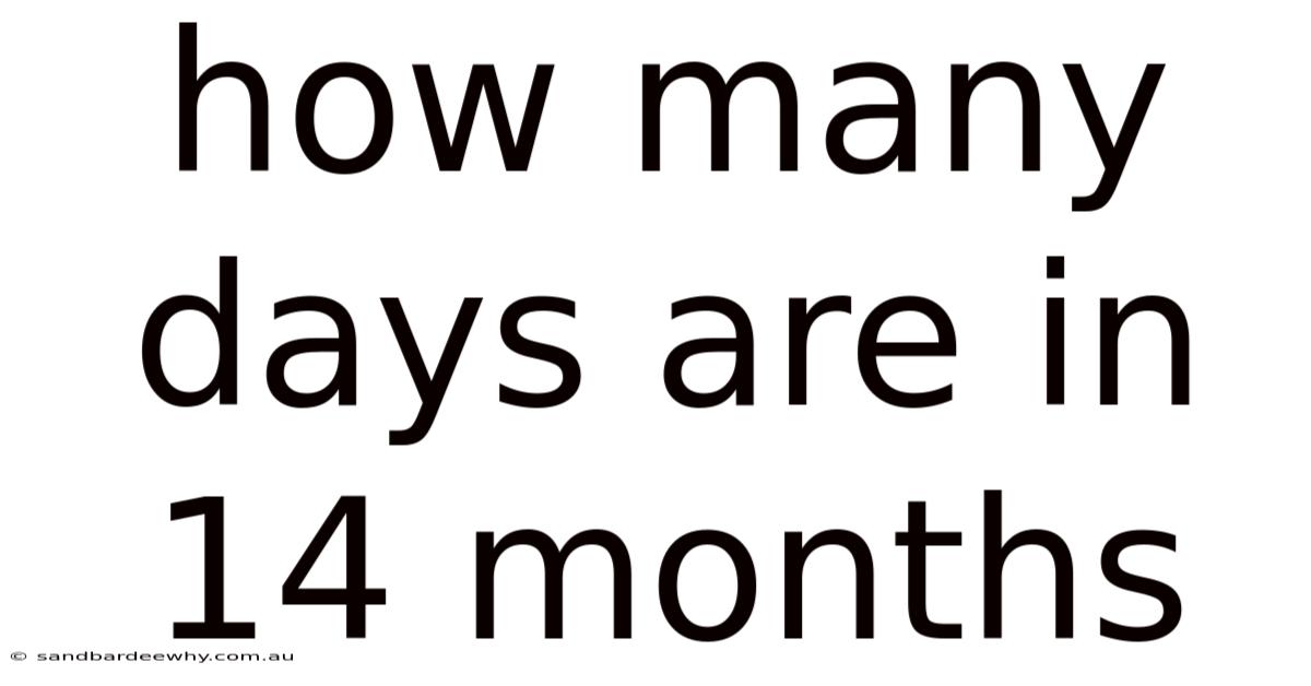 How Many Days Are In 14 Months