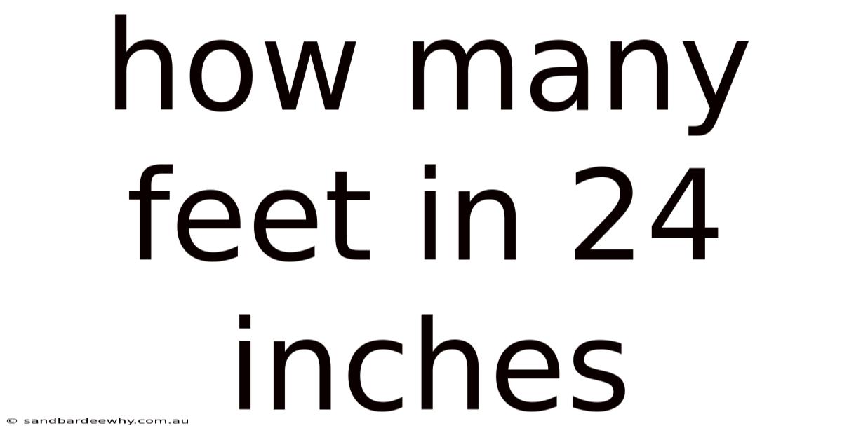 How Many Feet In 24 Inches