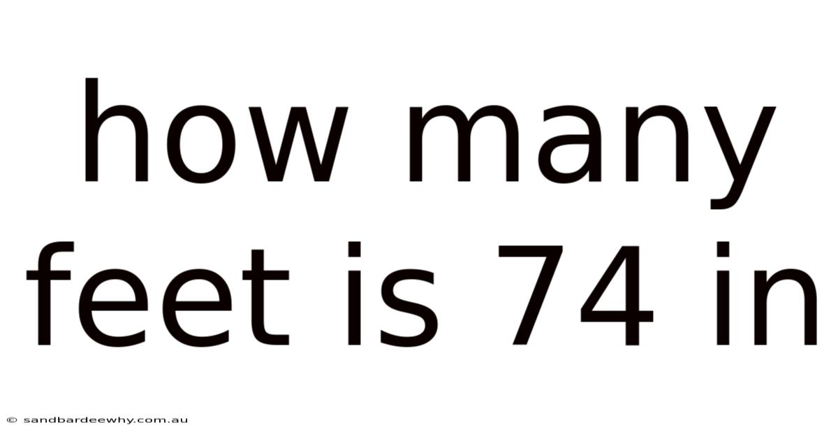 How Many Feet Is 74 In