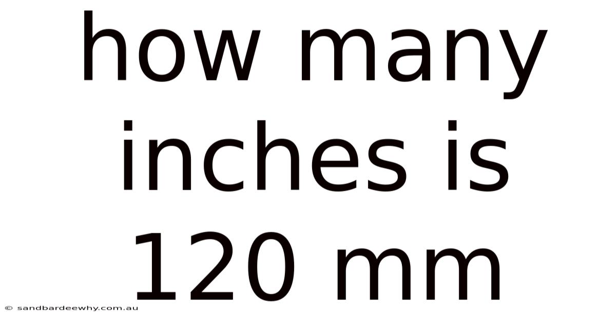 How Many Inches Is 120 Mm