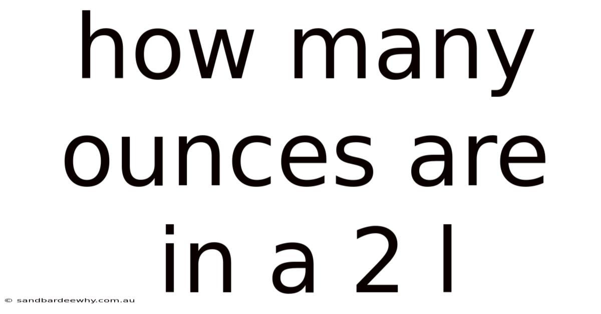 How Many Ounces Are In A 2 L