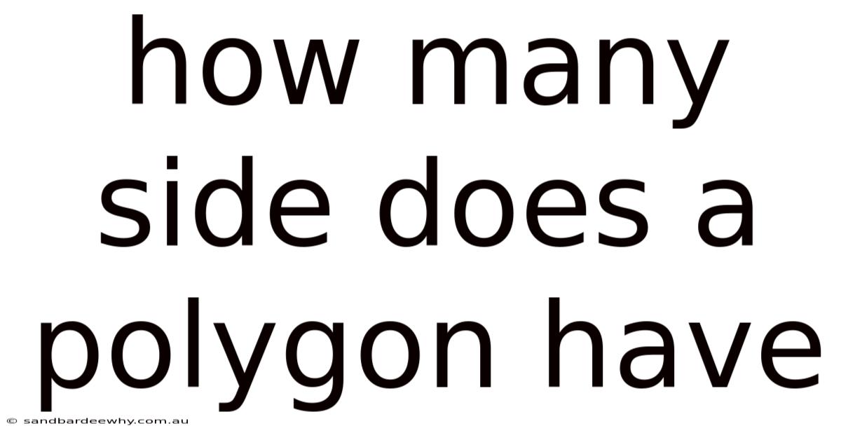 How Many Side Does A Polygon Have