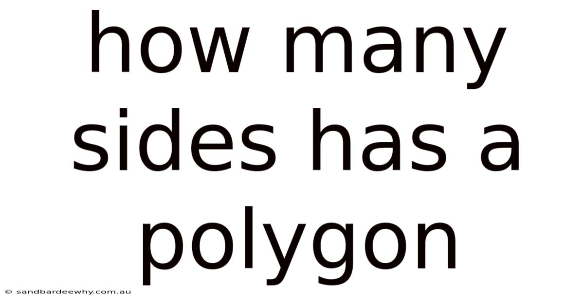 How Many Sides Has A Polygon