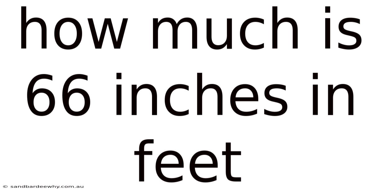 How Much Is 66 Inches In Feet
