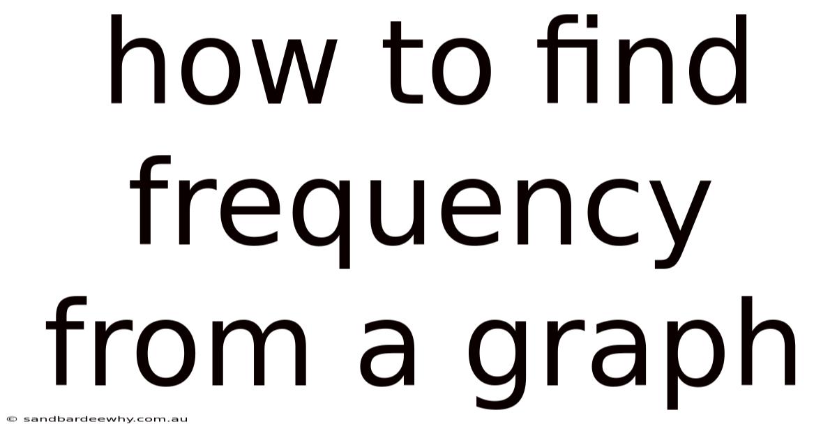 How To Find Frequency From A Graph
