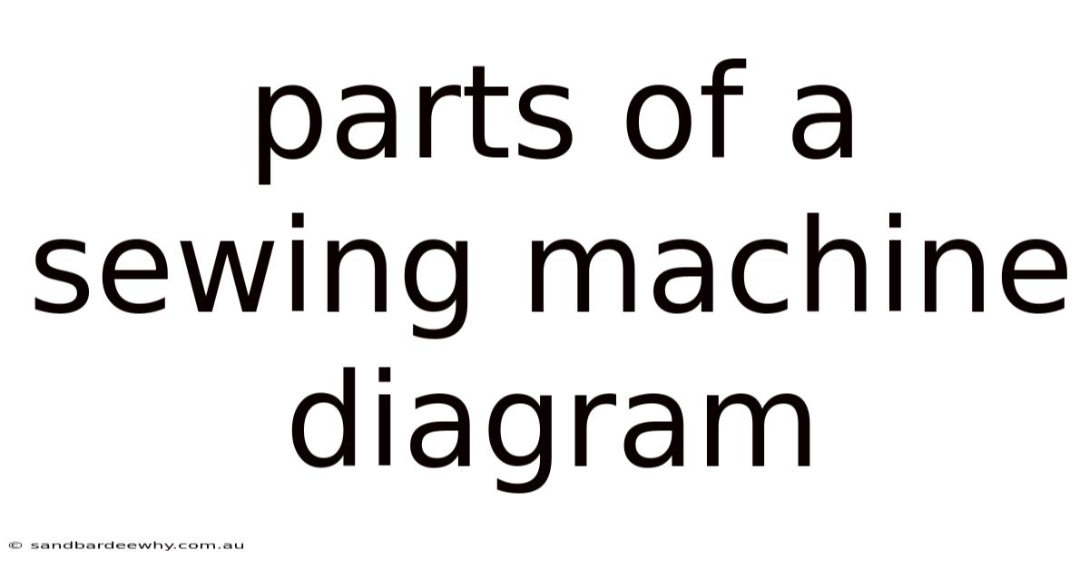 Parts Of A Sewing Machine Diagram