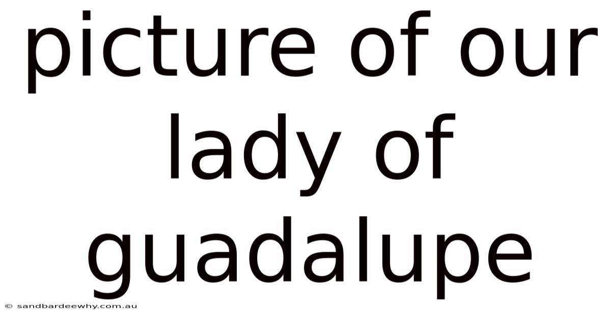 Picture Of Our Lady Of Guadalupe