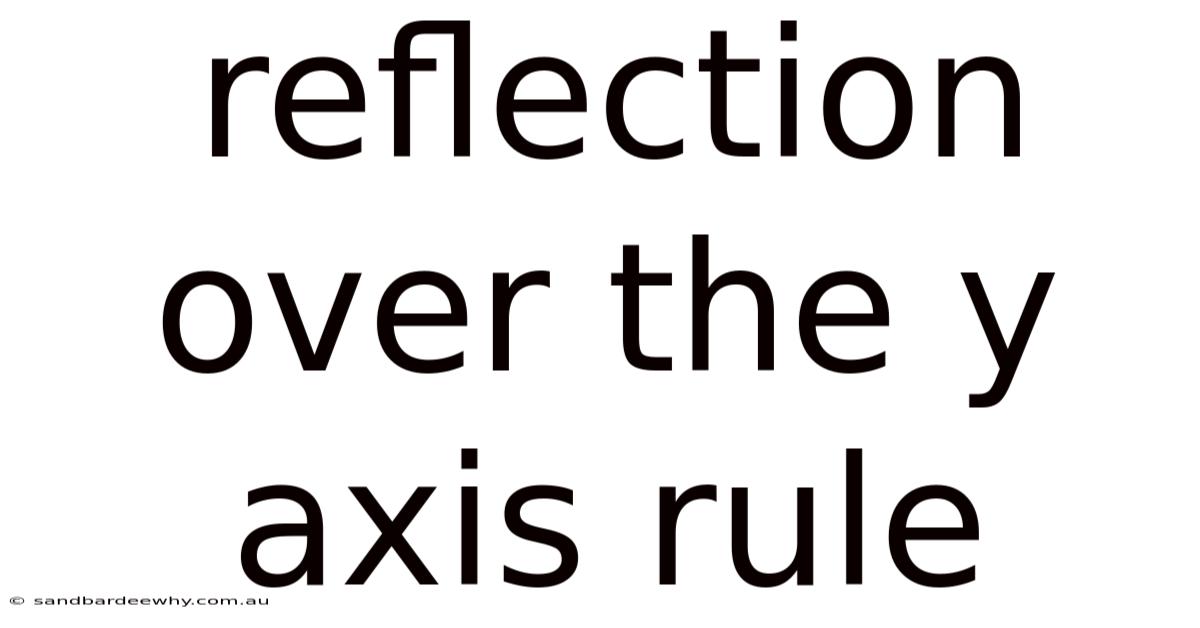 Reflection Over The Y Axis Rule