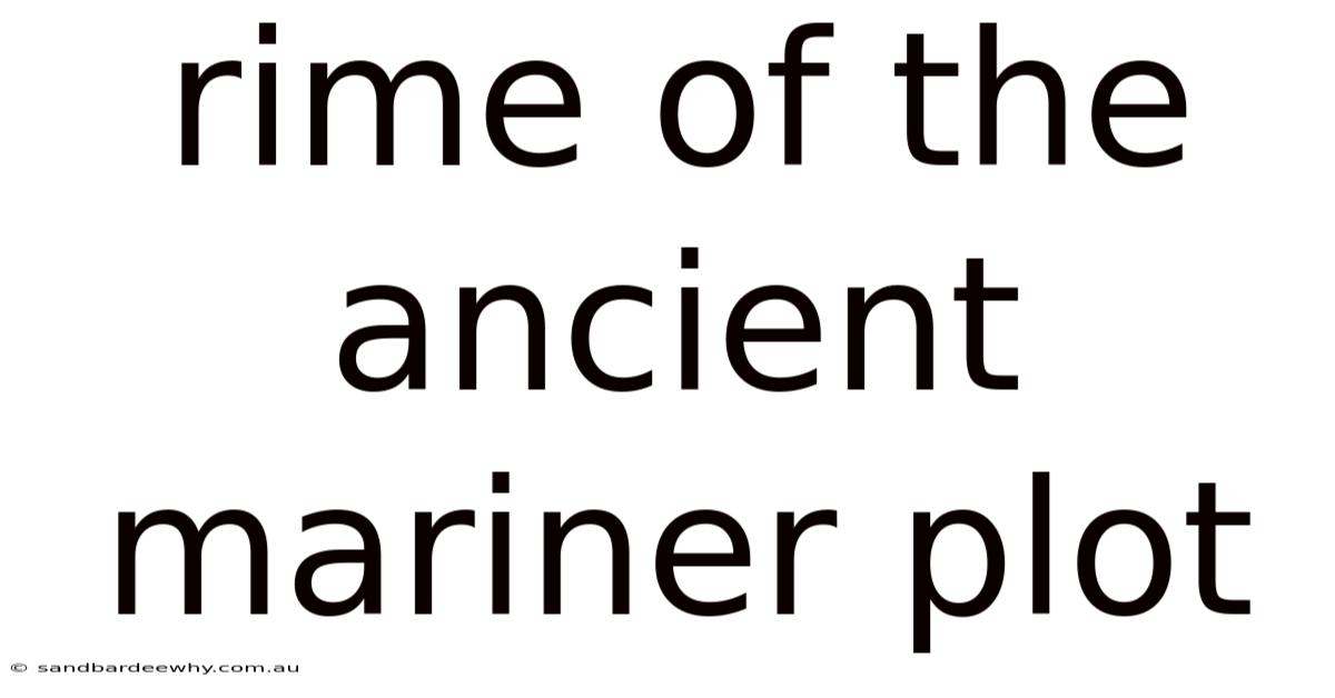 Rime Of The Ancient Mariner Plot