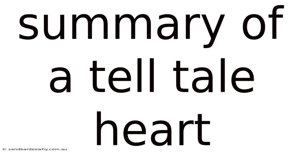 Summary Of A Tell Tale Heart