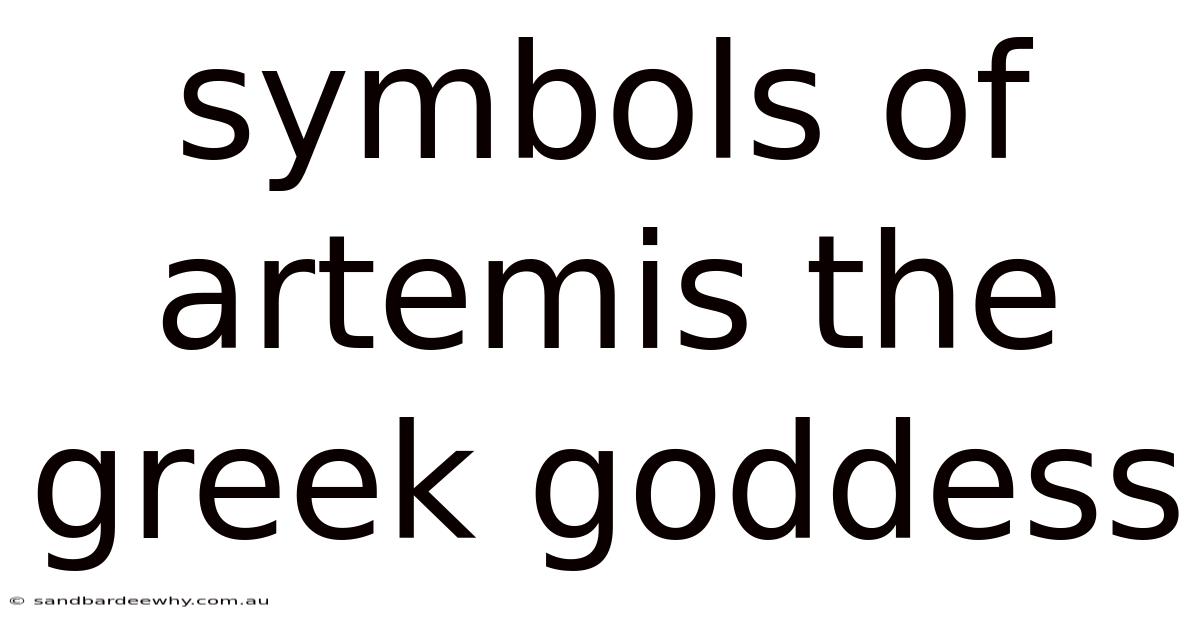 Symbols Of Artemis The Greek Goddess