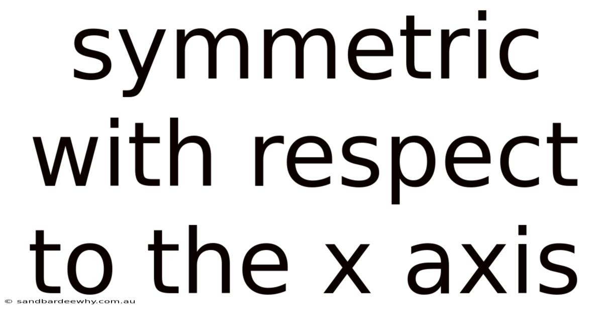 Symmetric With Respect To The X Axis