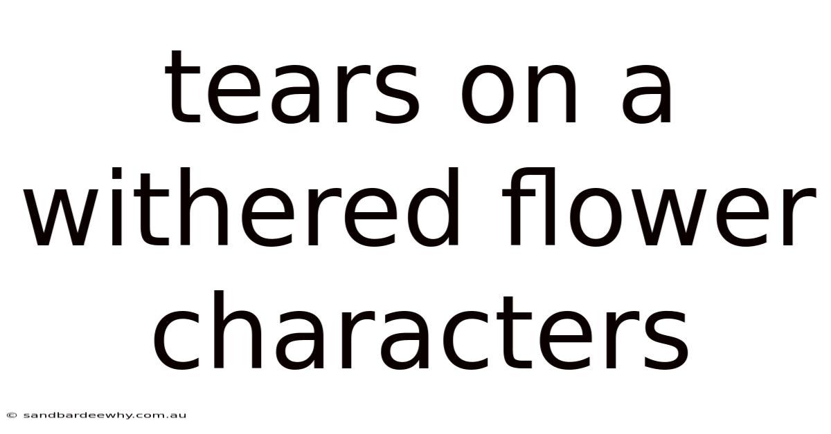 Tears On A Withered Flower Characters