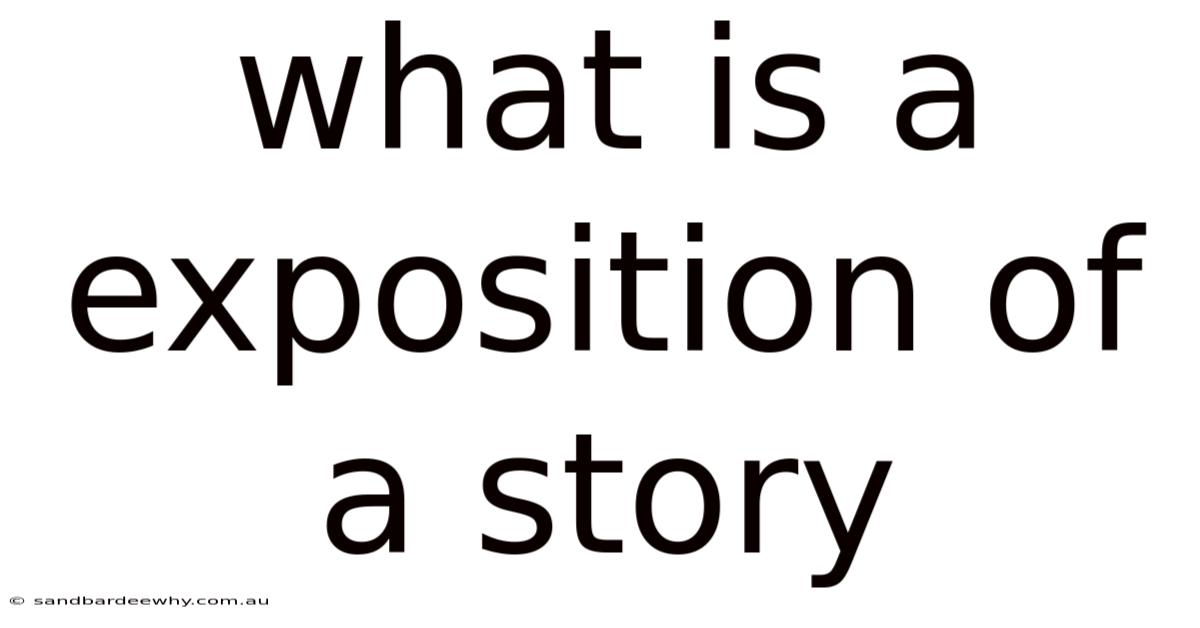 What Is A Exposition Of A Story