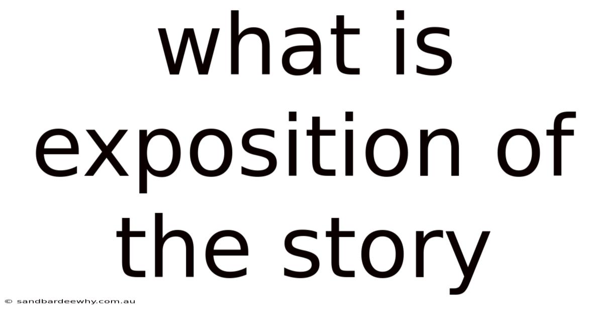 What Is Exposition Of The Story