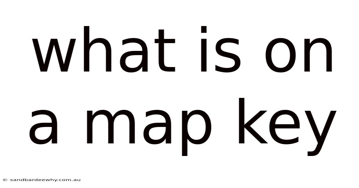 What Is On A Map Key