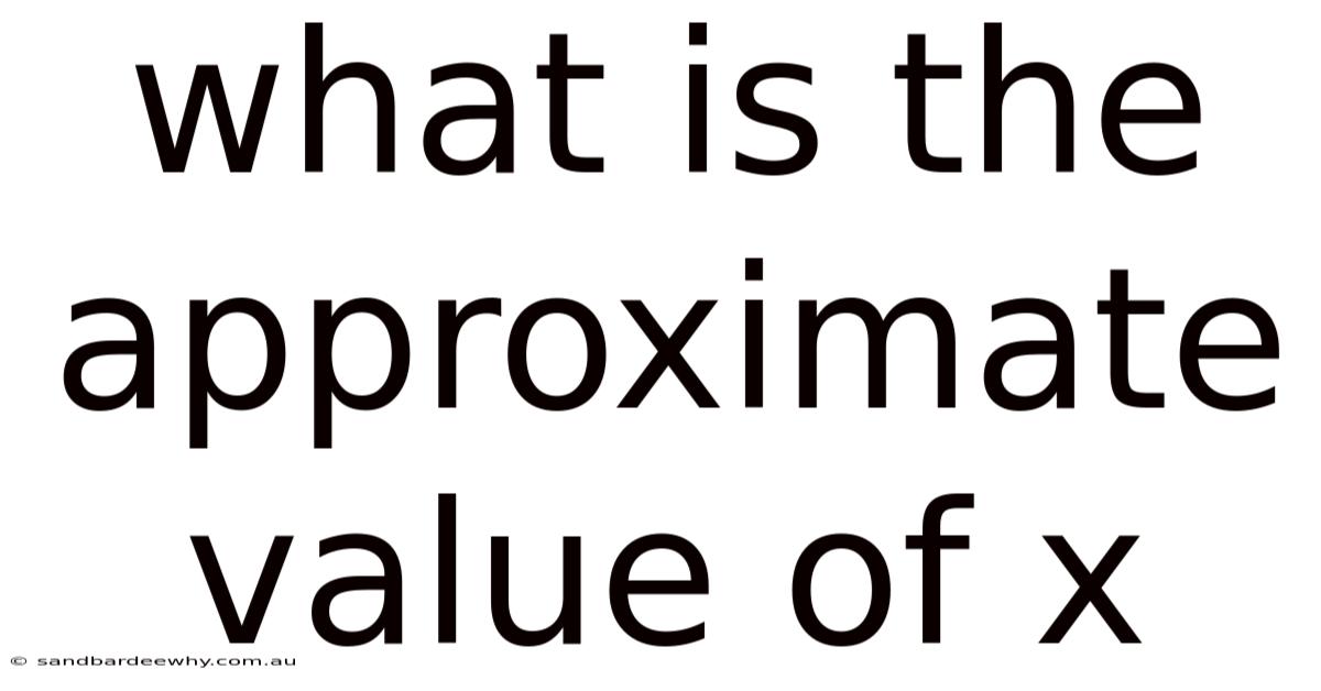 What Is The Approximate Value Of X