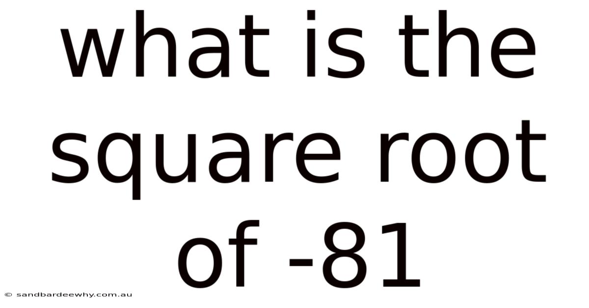 What Is The Square Root Of -81