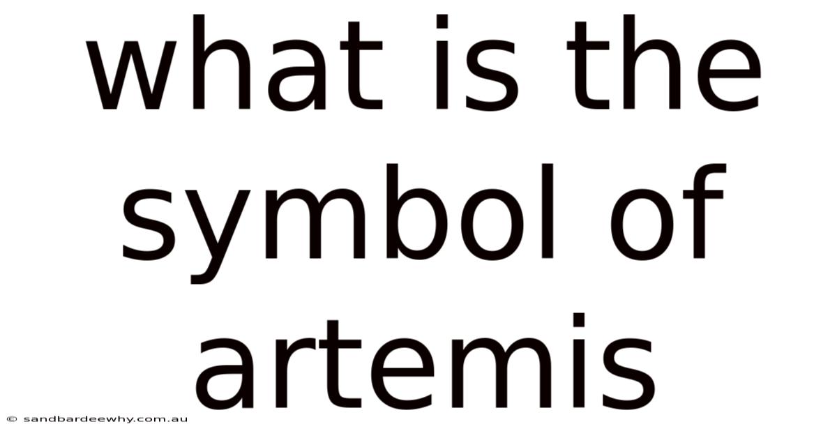 What Is The Symbol Of Artemis