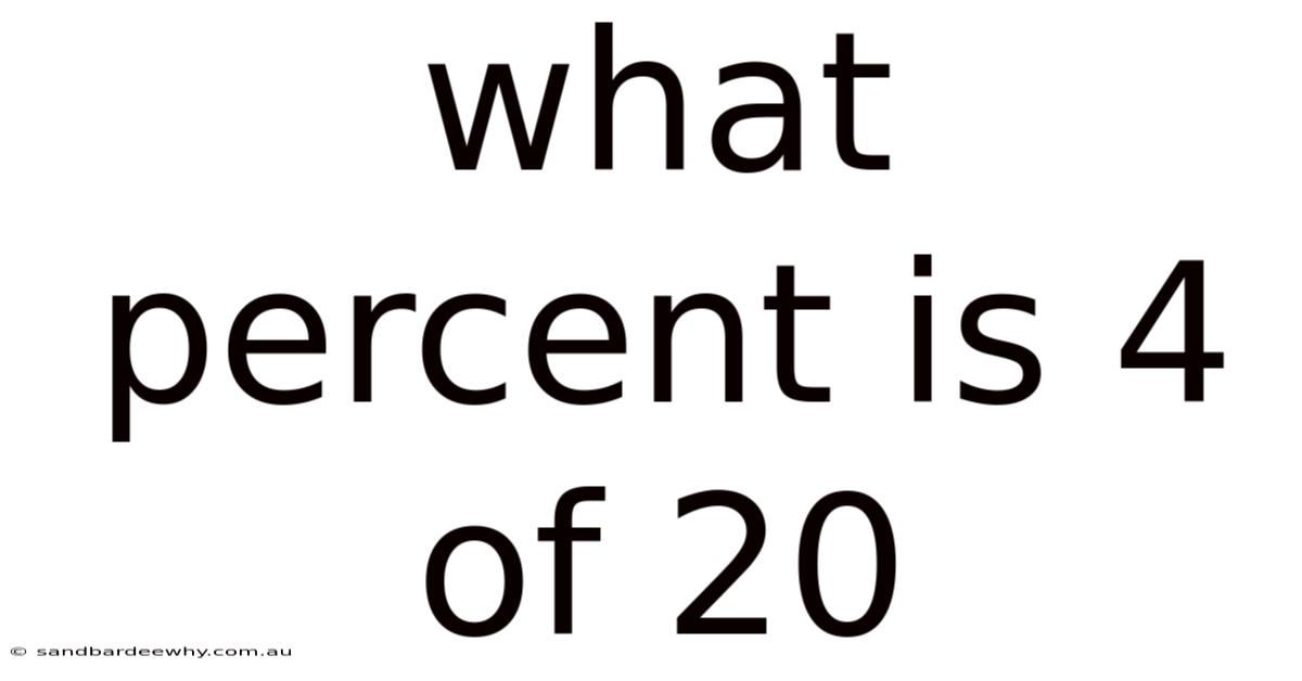 What Percent Is 4 Of 20
