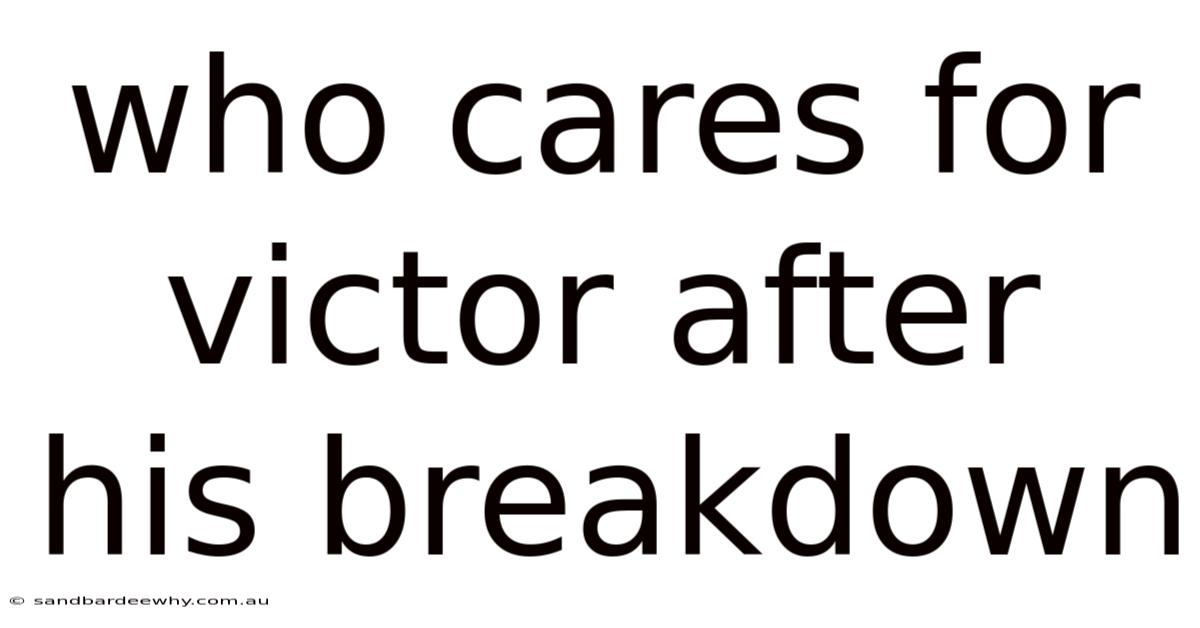 Who Cares For Victor After His Breakdown
