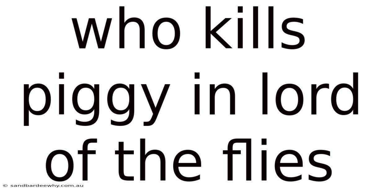 Who Kills Piggy In Lord Of The Flies